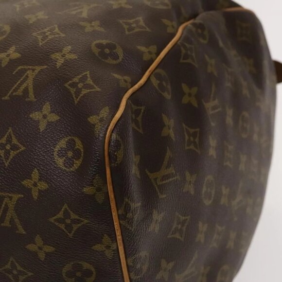 LOUIS VUITTON Monogram Keepall 60 Boston Bag M41422 LV Auth 136946 - Picture 4 of 16